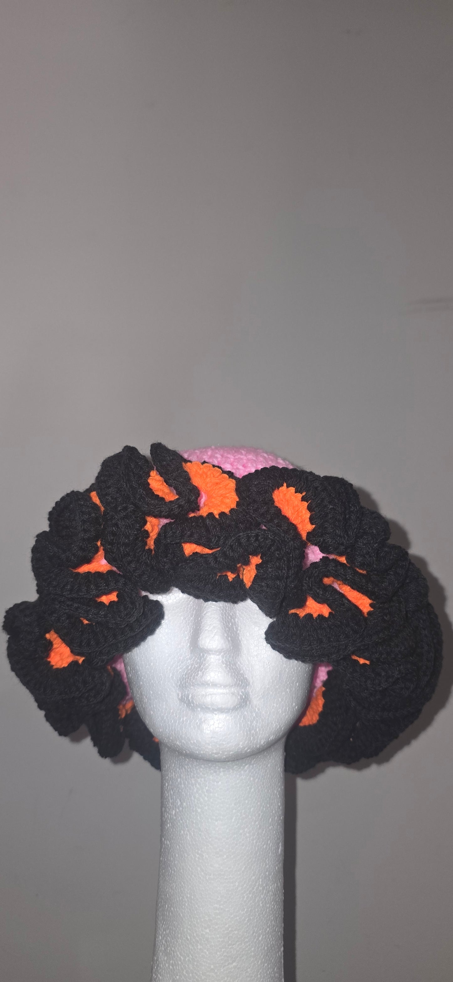 Hat ruffle crochet for women and kids / handmade and scarf