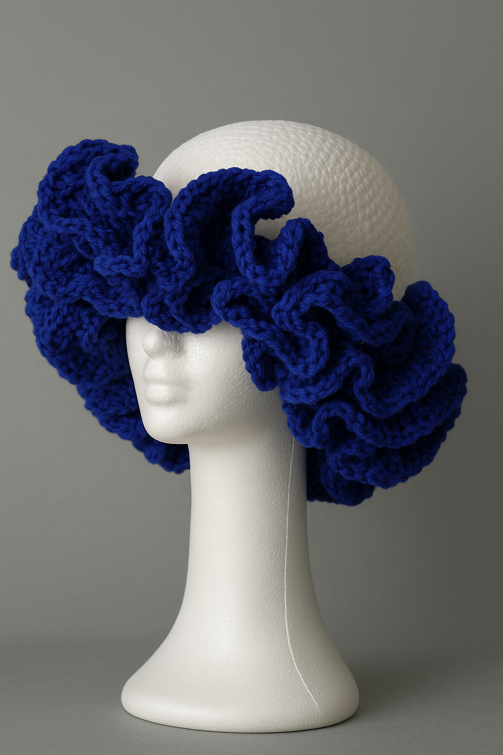 Hat ruffle crochet for women and kids / handmade and scarf