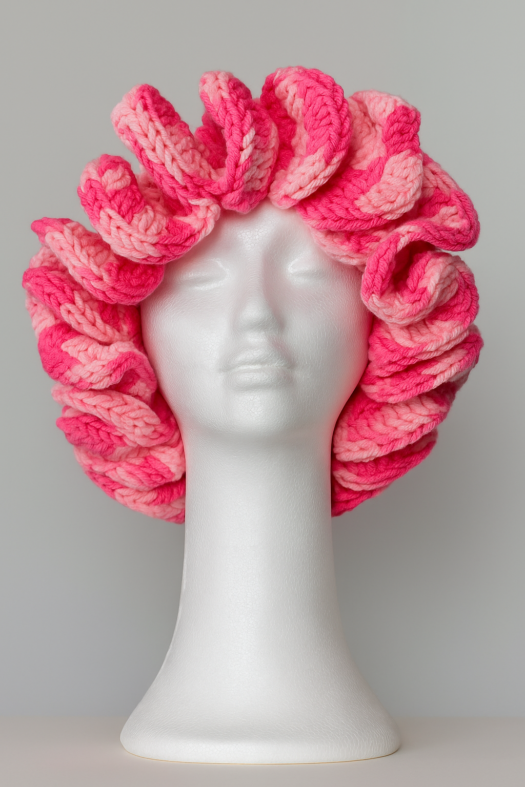 Hat ruffle crochet for women and kids / handmade and scarf