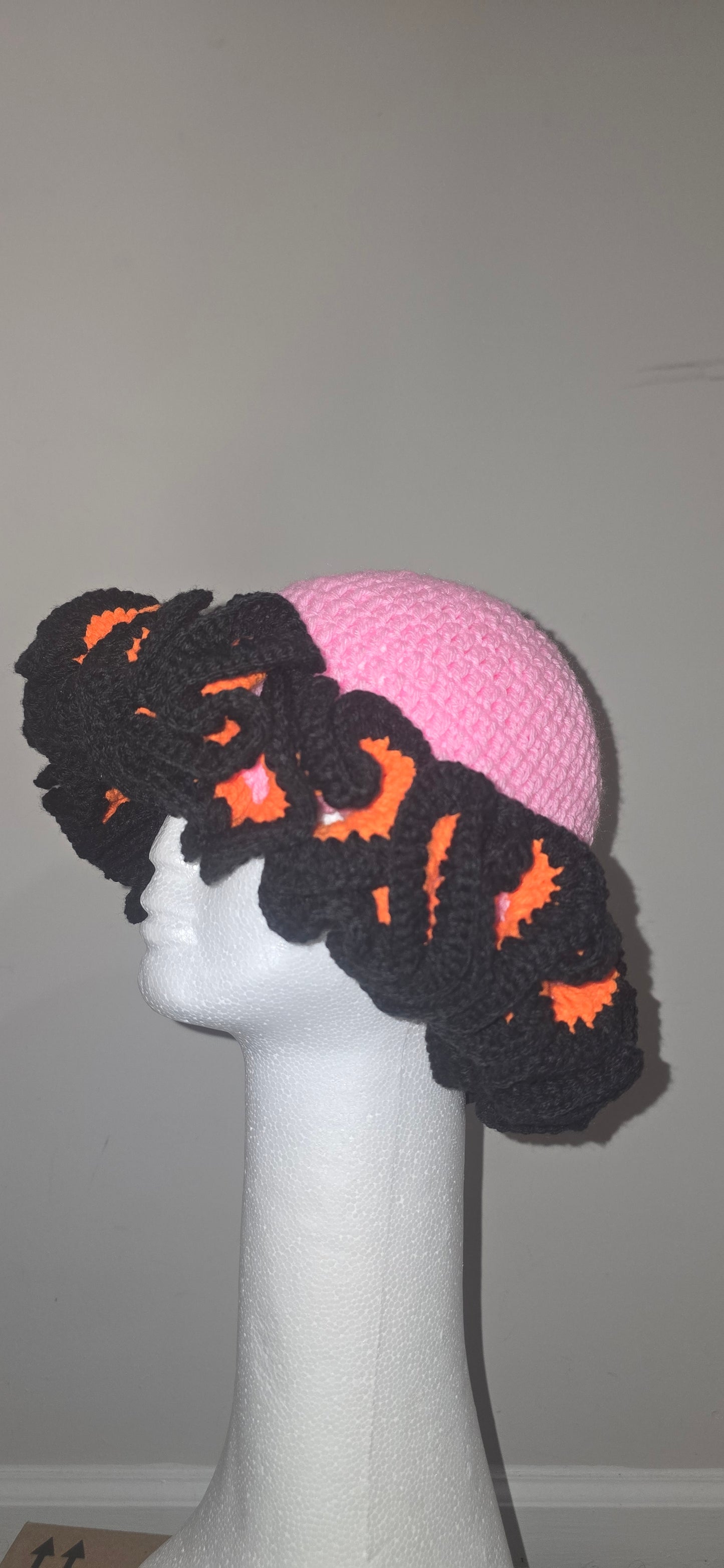 Hat ruffle crochet for women and kids / handmade and scarf
